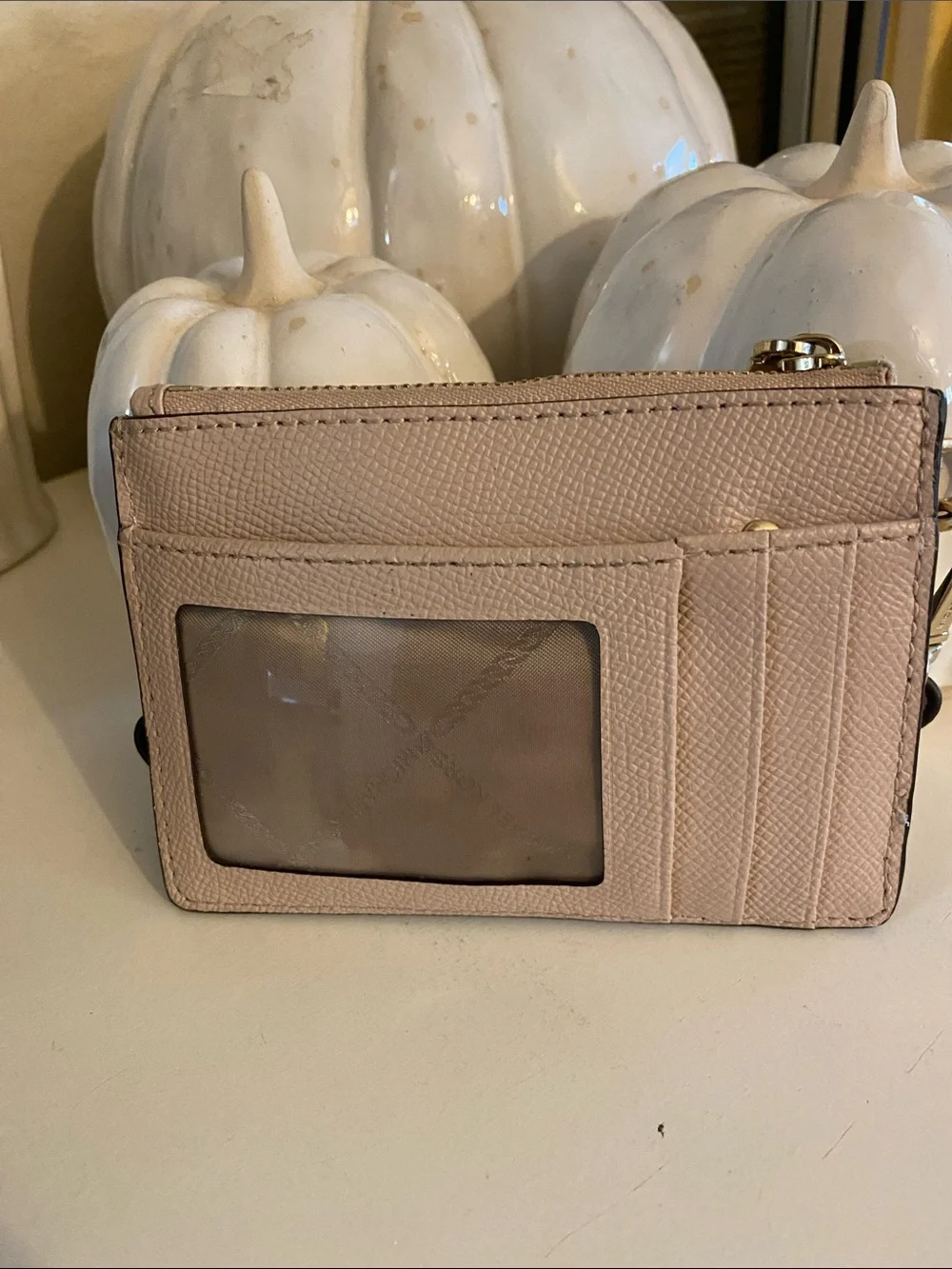 Michael Kors Metallic Rose Gold and Blush Wristlet w/ gold Hardware